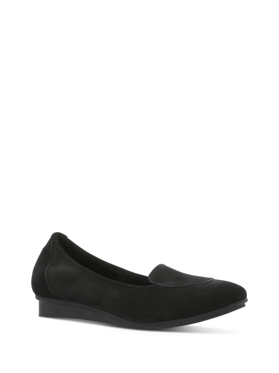 Woman ARCHE Ballerina Flats | Nirano Black | Peter Sheppard Footwear