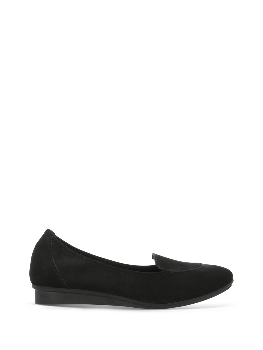 Woman ARCHE Ballerina Flats | Nirano Black | Peter Sheppard Footwear