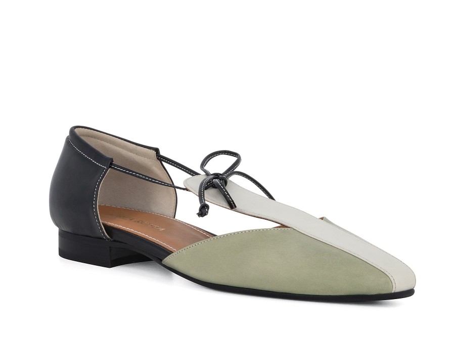 Woman PORTA ROSSA Slip-Ons | Marzipan Mint~White | Peter Sheppard Footwear