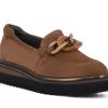 Woman SOFTWAVES Slip-Ons | Salera Cognac | Peter Sheppard Footwear