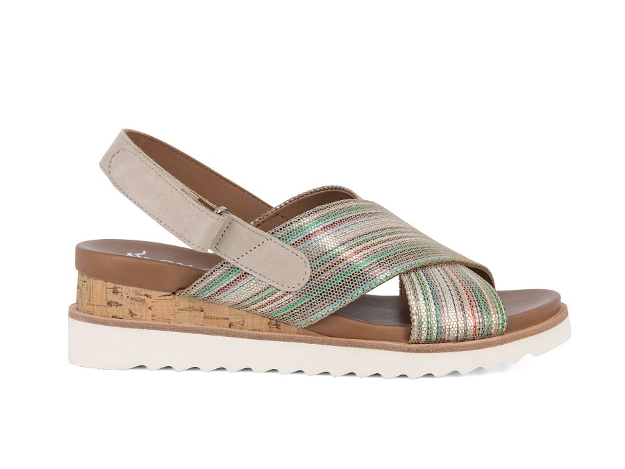 Woman ARA Sandals | 28206 Sand Multi | Peter Sheppard Footwear