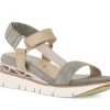 Woman SOFTWAVES Sandals | Sindie Khaki | Peter Sheppard Footwear