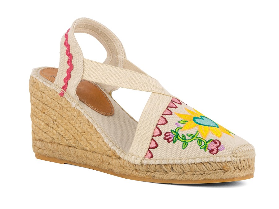 Woman TONI PONS Espadrilles | Gardenia Cream Floral | Peter Sheppard Footwear