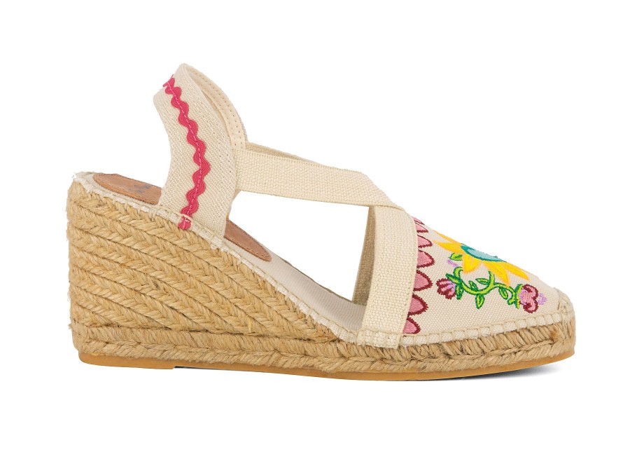 Woman TONI PONS Espadrilles | Gardenia Cream Floral | Peter Sheppard Footwear