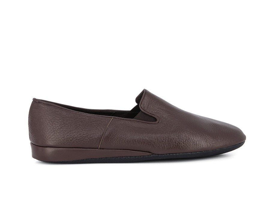 Man GEDA SLIPPERS Slippers | Featon Dark Brown | Peter Sheppard Footwear