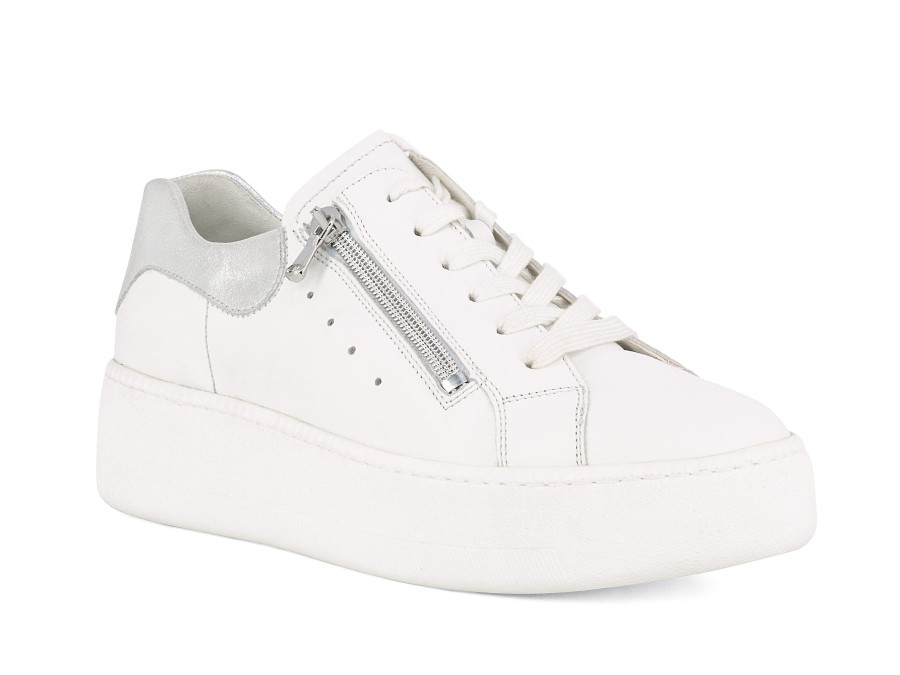 Woman WALDLAUFER Sneakers | Wetzlar White~Silver | Peter Sheppard Footwear