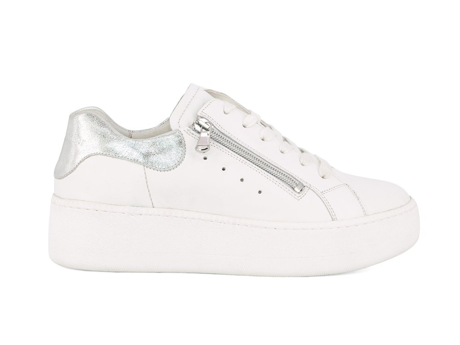 Woman WALDLAUFER Sneakers | Wetzlar White~Silver | Peter Sheppard Footwear