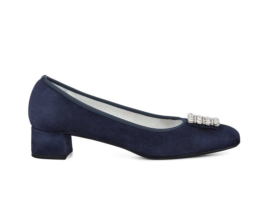 Woman SCOLARO Heels | Samantha Navy | Peter Sheppard Footwear