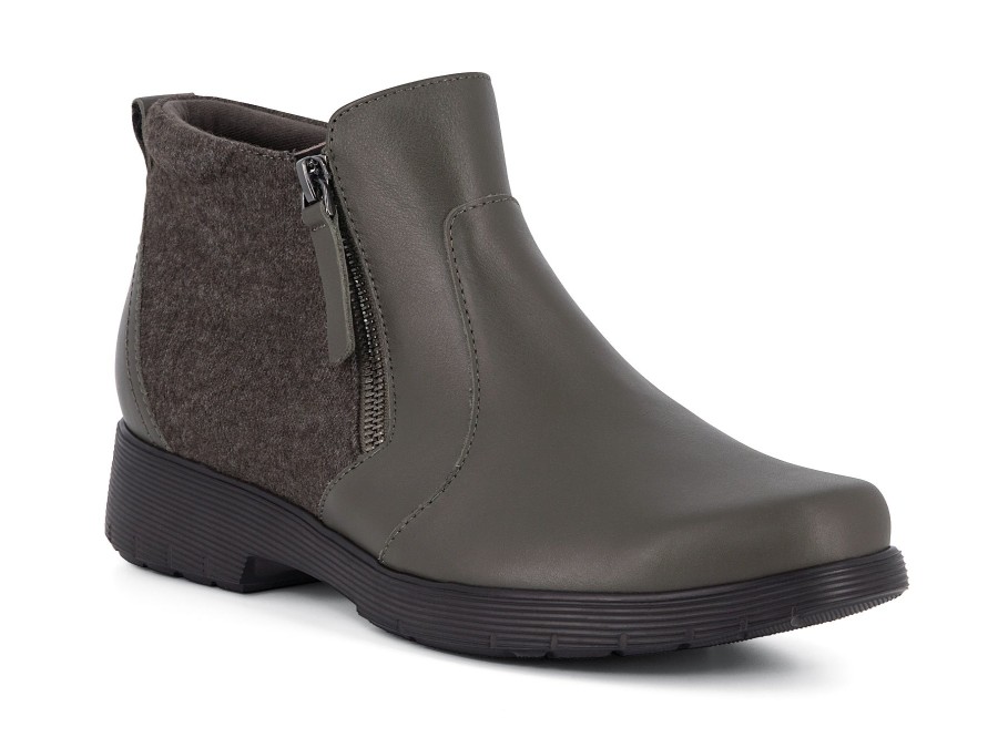 Woman MUNRO Ankle Boots | Bonnie-M Military Green | Peter Sheppard Footwear