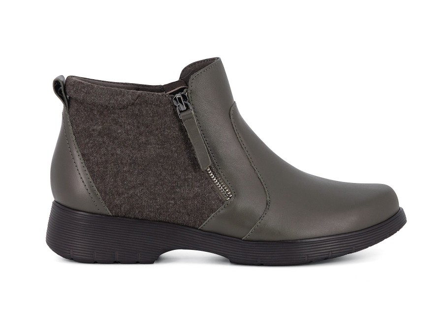 Woman MUNRO Ankle Boots | Bonnie-M Military Green | Peter Sheppard Footwear