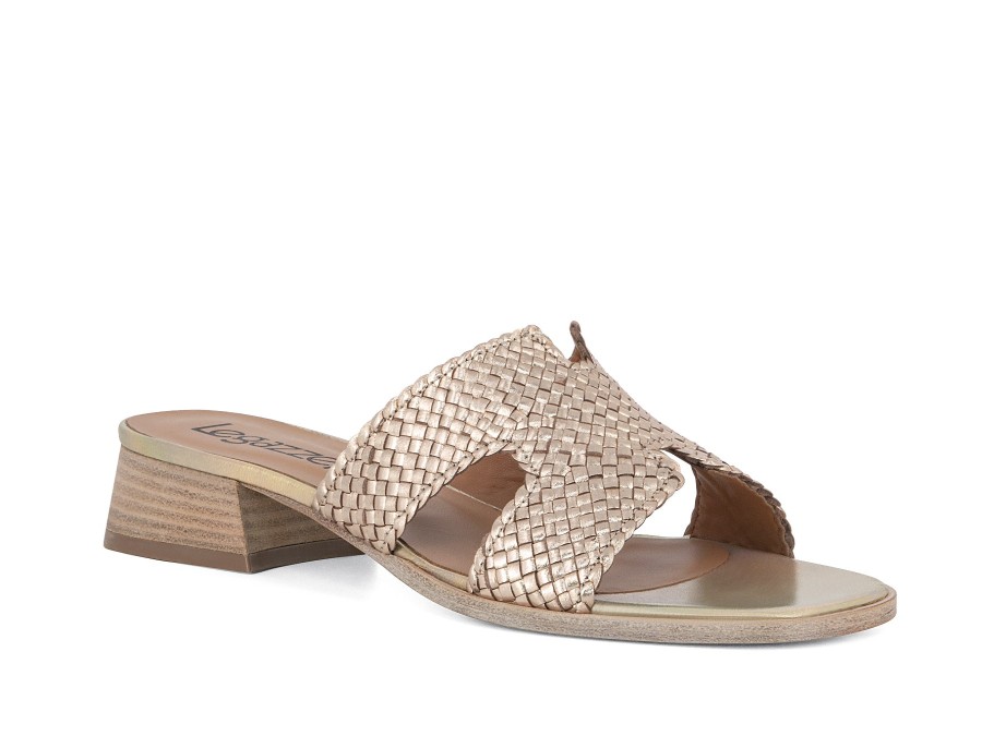 Woman LE GAZZELLE Slides | Lucky Gold | Peter Sheppard Footwear