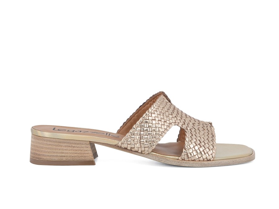 Woman LE GAZZELLE Slides | Lucky Gold | Peter Sheppard Footwear