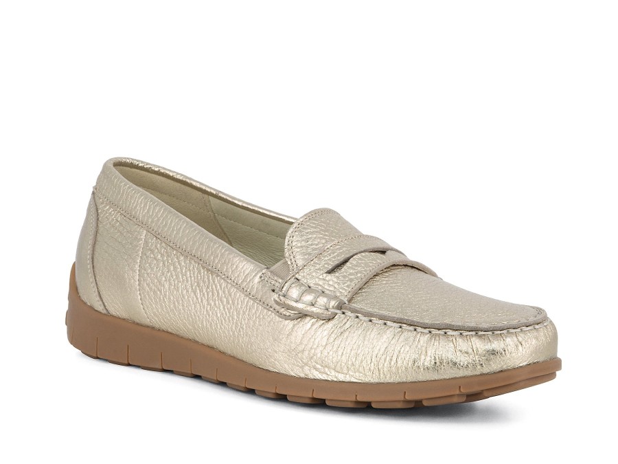 Woman WALDLAUFER Loafers | Wannabe Soft Gold | Peter Sheppard Footwear