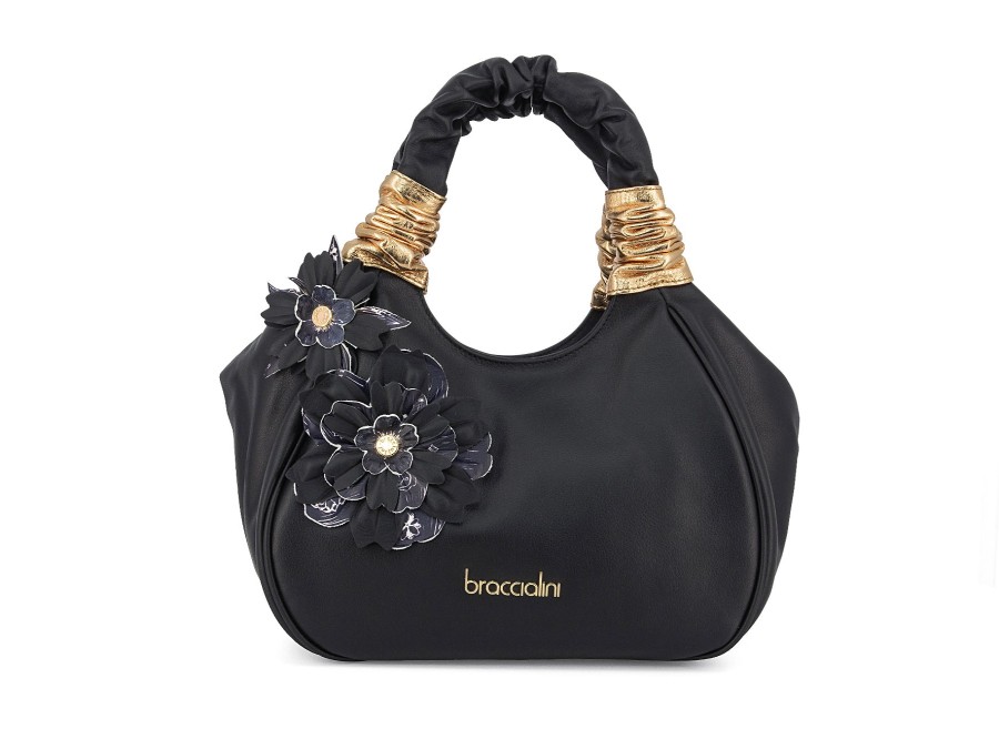 Woman BRACCIALINI HANDBAGS Handbags & Wallets | B 16962 Black | Peter Sheppard Footwear