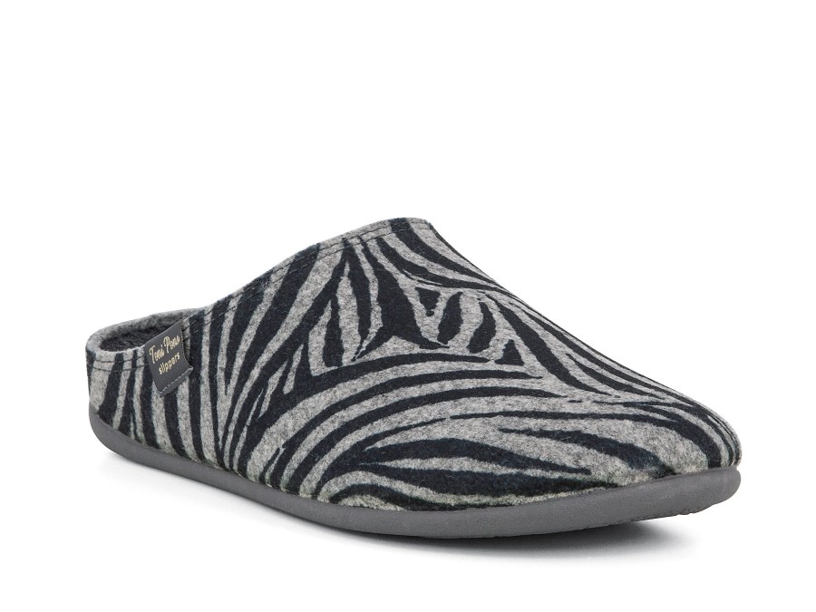 Woman TONI PONS Slippers | Maui Zebra | Peter Sheppard Footwear