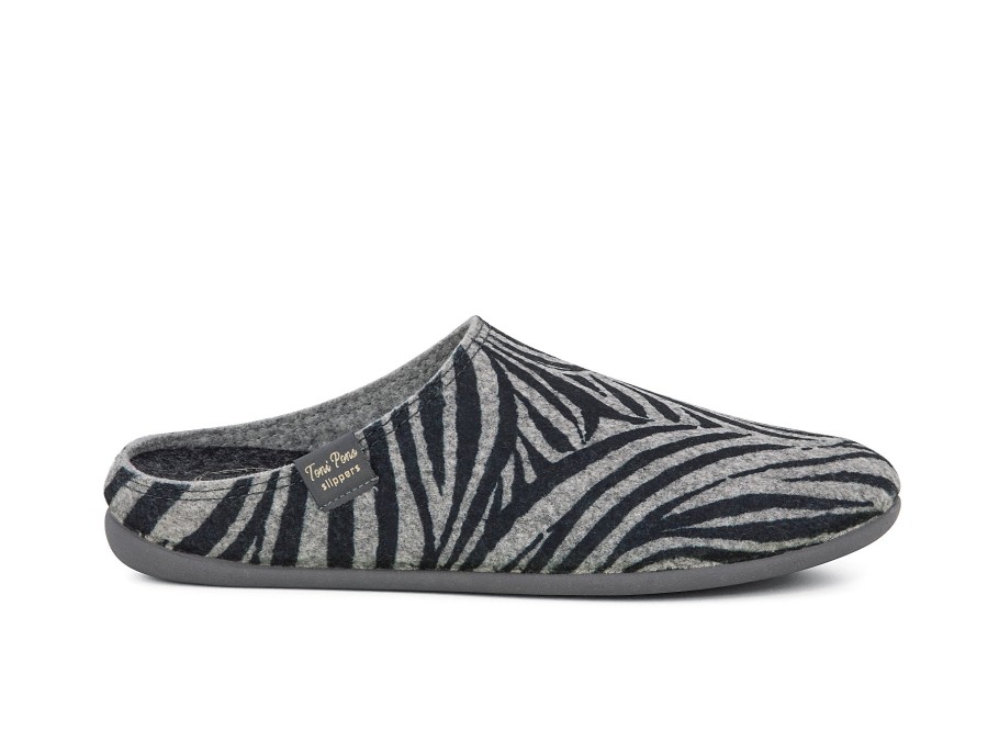 Woman TONI PONS Slippers | Maui Zebra | Peter Sheppard Footwear