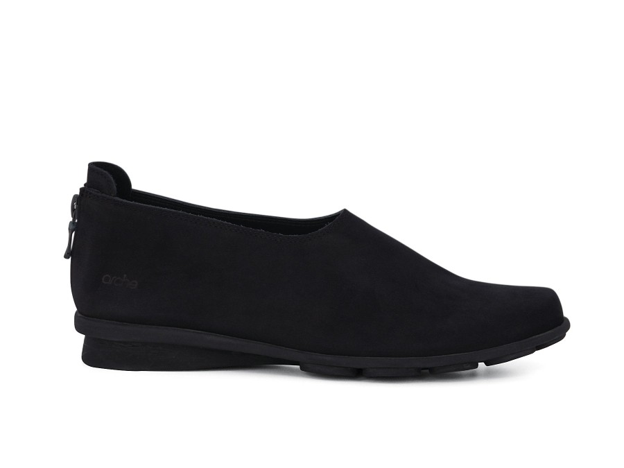 Woman ARCHE Slip-Ons | Denako Black | Peter Sheppard Footwear