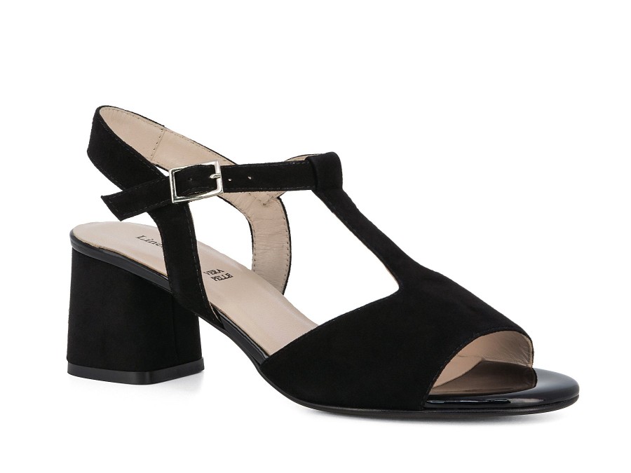 Woman LINEA UNO Sandals | Loddon Black | Peter Sheppard Footwear