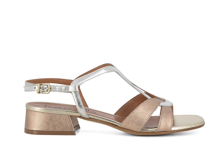 Woman LE GAZZELLE Sandals | Lyrico Silver Multi | Peter Sheppard Footwear