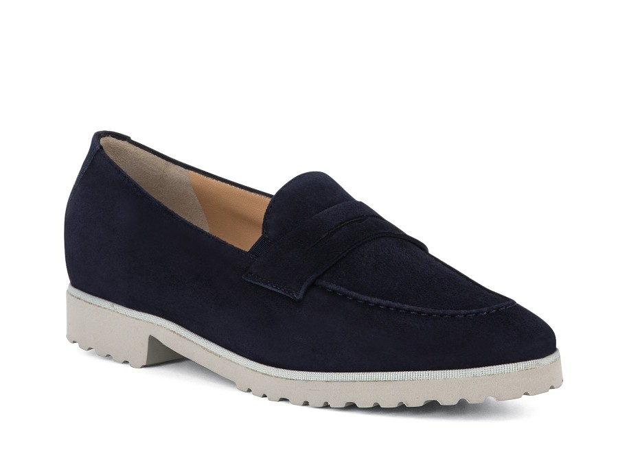 Woman LORBAC Loafers | Lastra Navy | Peter Sheppard Footwear