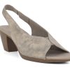 Woman MUNRO Heels | Rochelle Taupe | Peter Sheppard Footwear