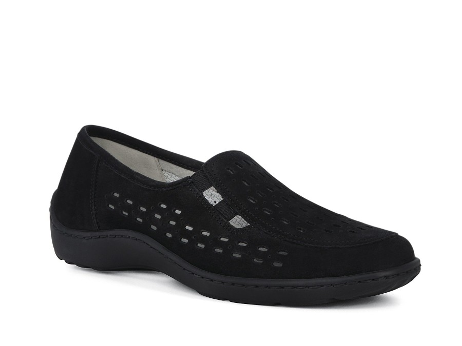 Woman WALDLAUFER Slip-Ons | Witten Black | Peter Sheppard Footwear