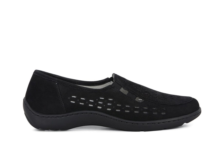 Woman WALDLAUFER Slip-Ons | Witten Black | Peter Sheppard Footwear