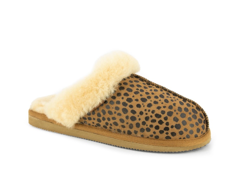 Woman SHEPHERD OF SWEDEN Slippers | Jessica 2 Leopard | Peter Sheppard Footwear