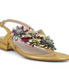 Woman JONI Sandals | Japna Gold Multi | Peter Sheppard Footwear