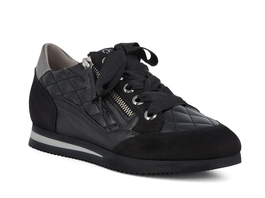 Woman DL SPORT Sneakers | Dozza Black | Peter Sheppard Footwear