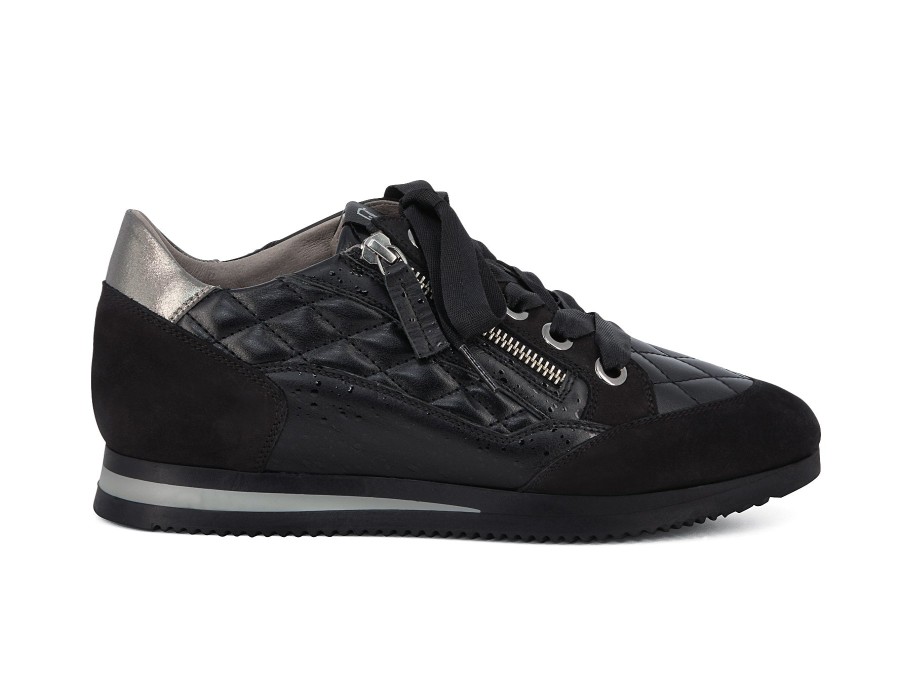 Woman DL SPORT Sneakers | Dozza Black | Peter Sheppard Footwear