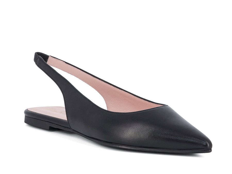 Woman PRETTY BALLERINAS Ballerina Flats | Elle Black | Peter Sheppard Footwear