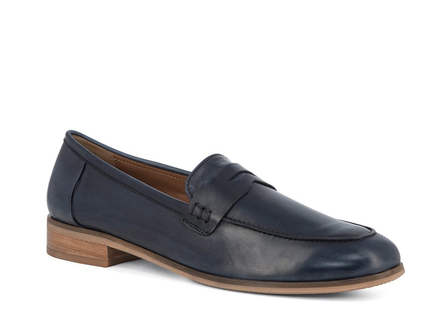 Woman EVERYBODY Ballerina Flats | Ambata Navy | Peter Sheppard Footwear