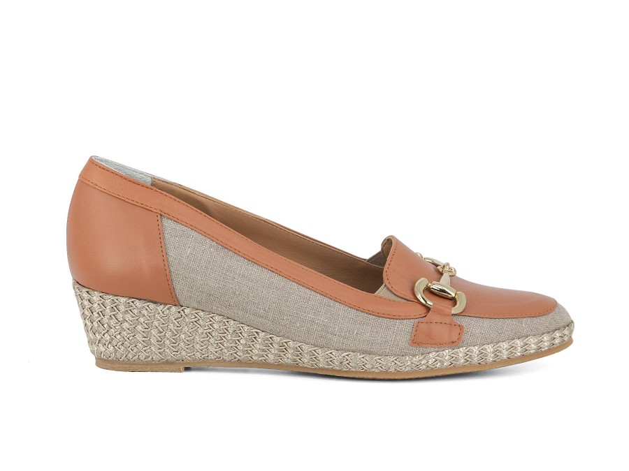 Woman PETER SHEPPARD Espadrilles | Vatakara Natural~Brandy | Peter Sheppard Footwear