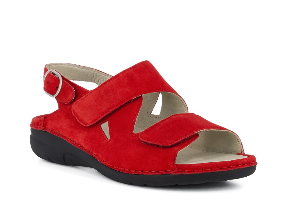 Woman WALDLAUFER Sandals | Wilston Red | Peter Sheppard Footwear