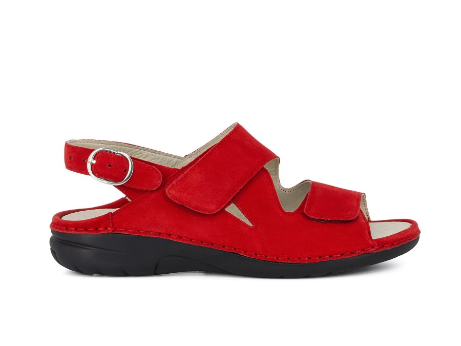 Woman WALDLAUFER Sandals | Wilston Red | Peter Sheppard Footwear