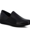 Woman MUNRO Slip-Ons | Clay Black Lea | Peter Sheppard Footwear