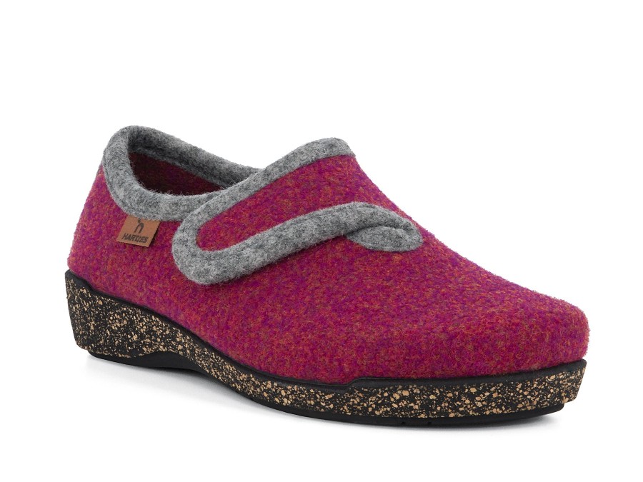 Woman HARTJES Slippers | Stone Fuchsia | Peter Sheppard Footwear