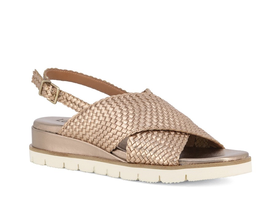 Woman LE GAZZELLE Sandals | Lauria Rose Gold | Peter Sheppard Footwear