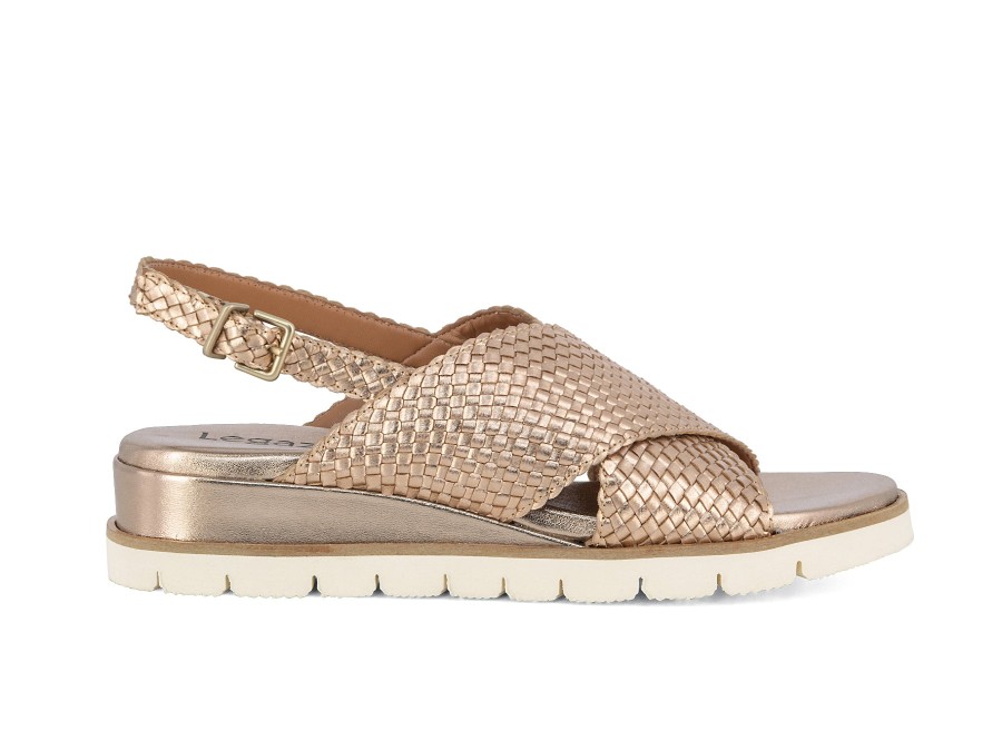 Woman LE GAZZELLE Sandals | Lauria Rose Gold | Peter Sheppard Footwear