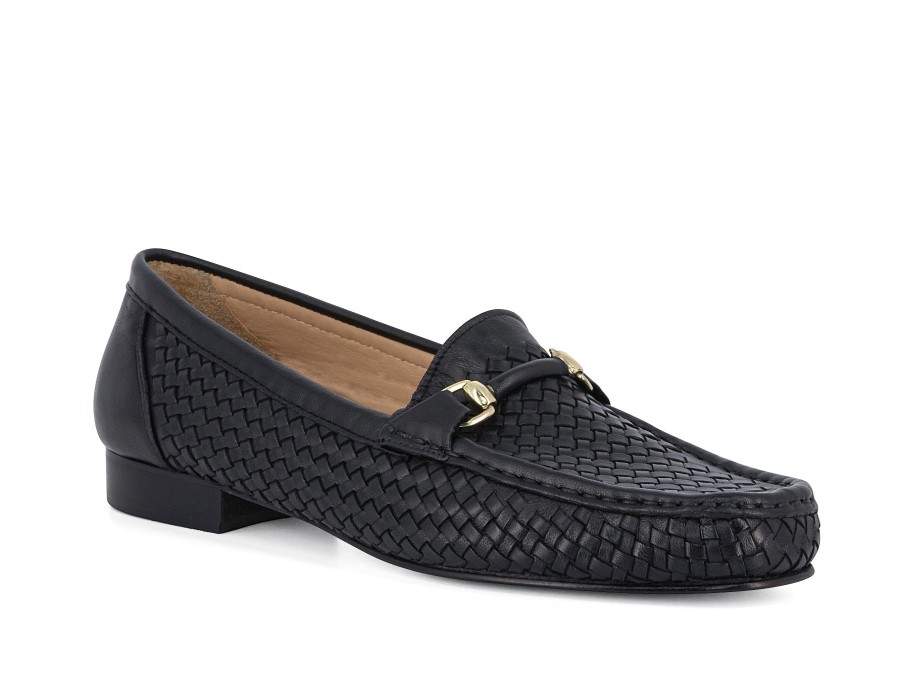 Woman LOGGIA Loafers | Lorbeck Black | Peter Sheppard Footwear