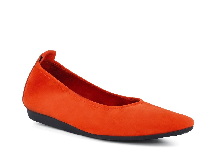 Woman ARCHE Ballerina Flats | Laius Orange | Peter Sheppard Footwear