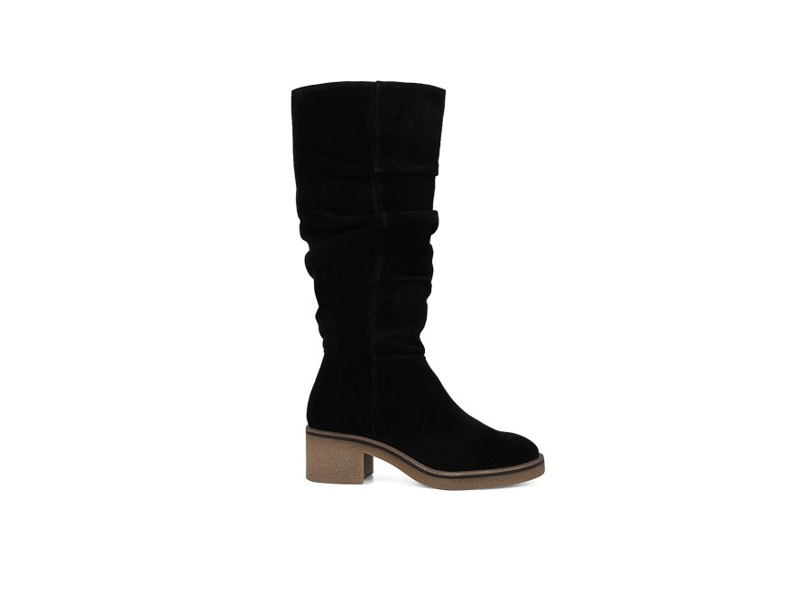 Woman SOFTWAVES Long Boots | Sitera Black | Peter Sheppard Footwear