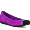 Woman ARCHE Ballerina Flats | Lamsoa Peony~Black | Peter Sheppard Footwear