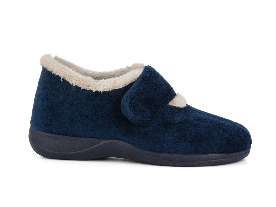 Woman CALZAMUR Slippers | Cutler Navy | Peter Sheppard Footwear