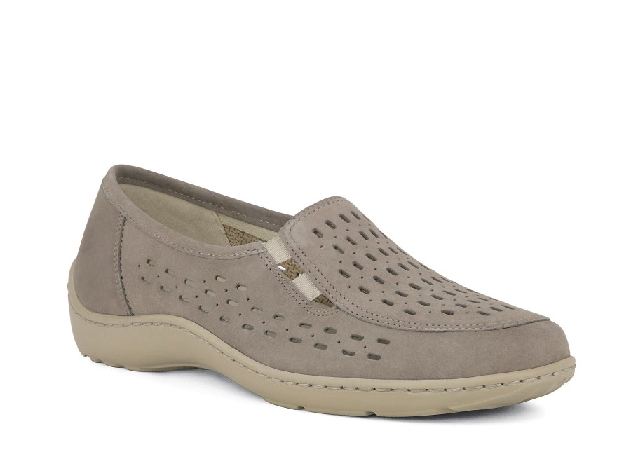 Woman WALDLAUFER Slip-Ons | Witten Cappuccino | Peter Sheppard Footwear