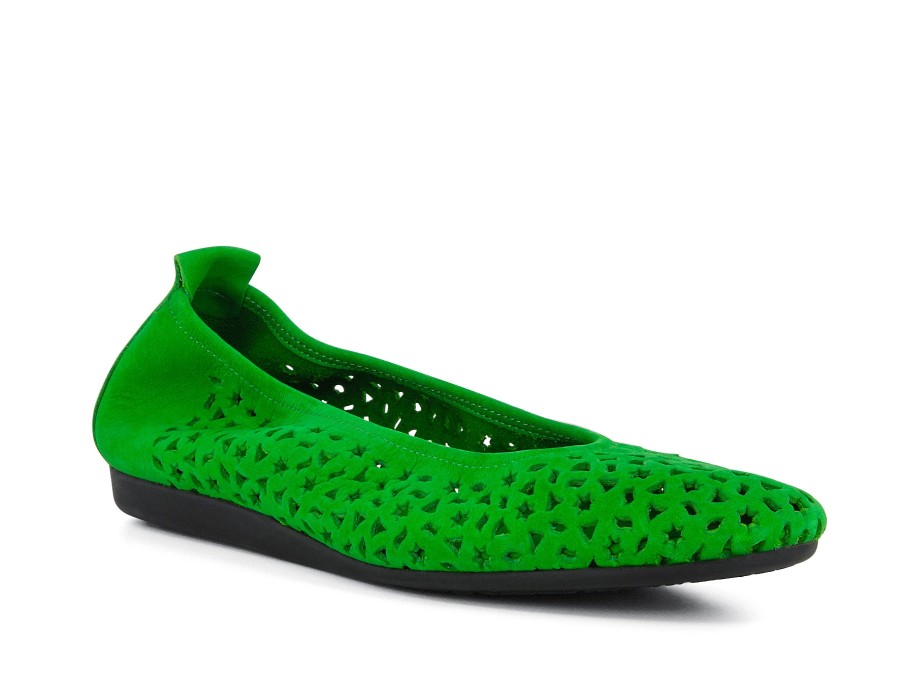 Woman ARCHE Ballerina Flats | Lilly Green | Peter Sheppard Footwear