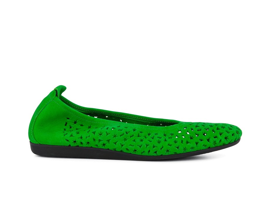 Woman ARCHE Ballerina Flats | Lilly Green | Peter Sheppard Footwear