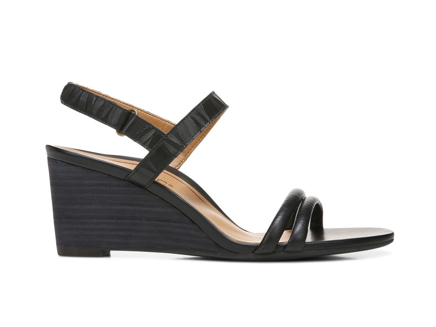 Woman VIONIC Wedges | Emmy-V Black | Peter Sheppard Footwear