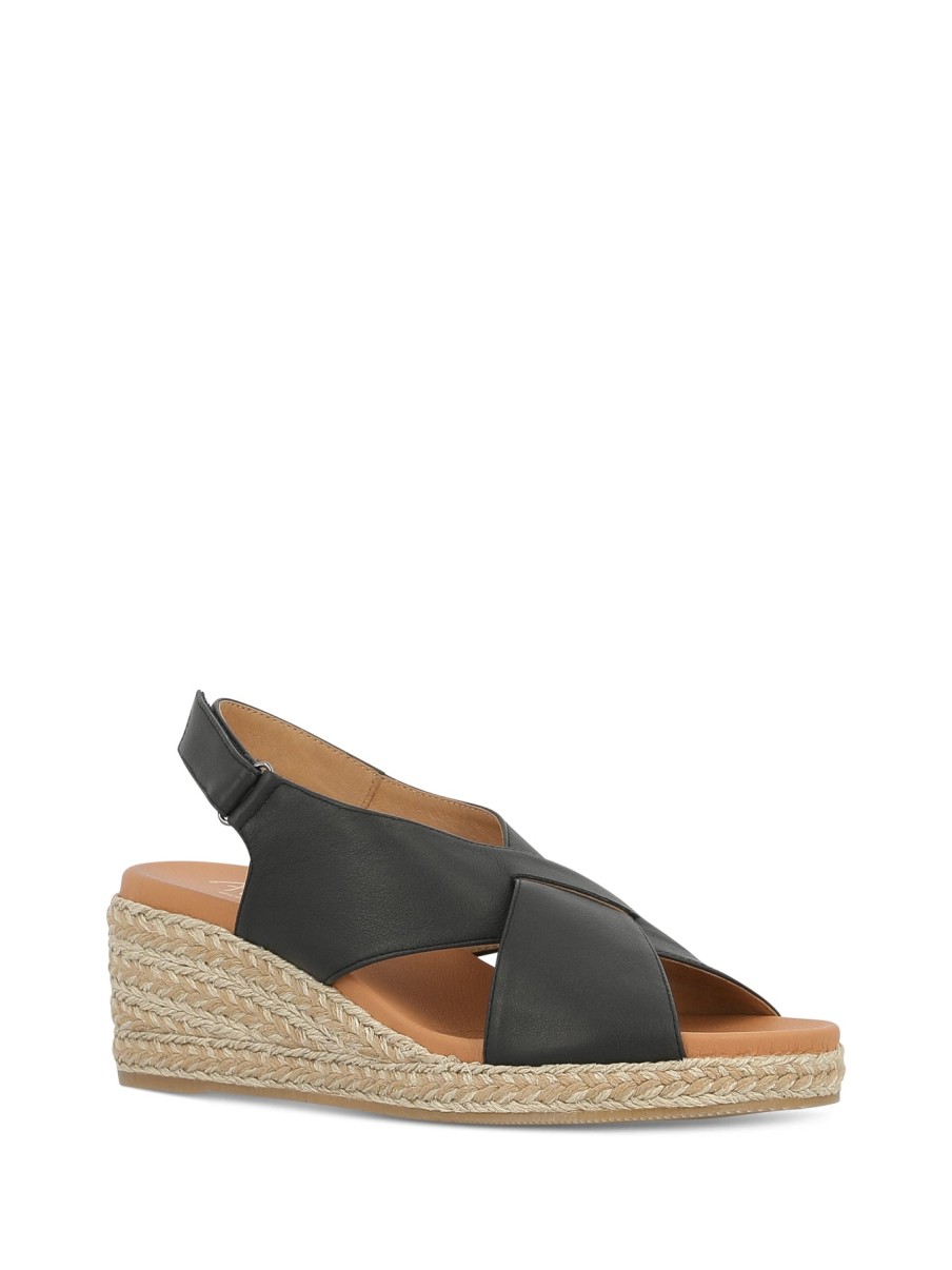 Woman PINAZ Sandals | Pom Black | Peter Sheppard Footwear